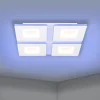 Plafoniere Moderne-Eglo Padrogiano z plafoniera smart moderna quadrata led rgb 2700k a 6500k