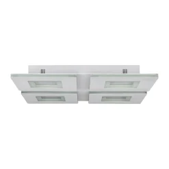 Plafoniere Moderne-Eglo Padrogiano z plafoniera smart moderna quadrata led rgb 2700k a 6500k
