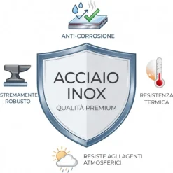 Lampioni Da Giardino-Eglo Paletto da esterno giardino acciaio inox lisio