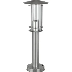 Lampioni Da Giardino-Eglo Paletto da esterno giardino acciaio inox lisio