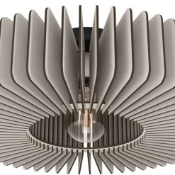 Plafoniere Moderne-Eglo Palombaia plafoniera moderna circolare grigia per salotto
