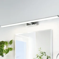 Applique Da Bagno-Eglo Pandella applique da bagno cromo per specchio led 4000k ip44