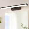 Applique Da Bagno-Eglo Pandella 1 applique da bagno nero per specchio moderno led 4000k ip44
