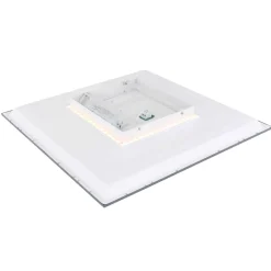 Plafoniere Moderne-Selezionato da Mazzolaluce Pannello led 30x30 plafone quadrato 12w 3000k antracite