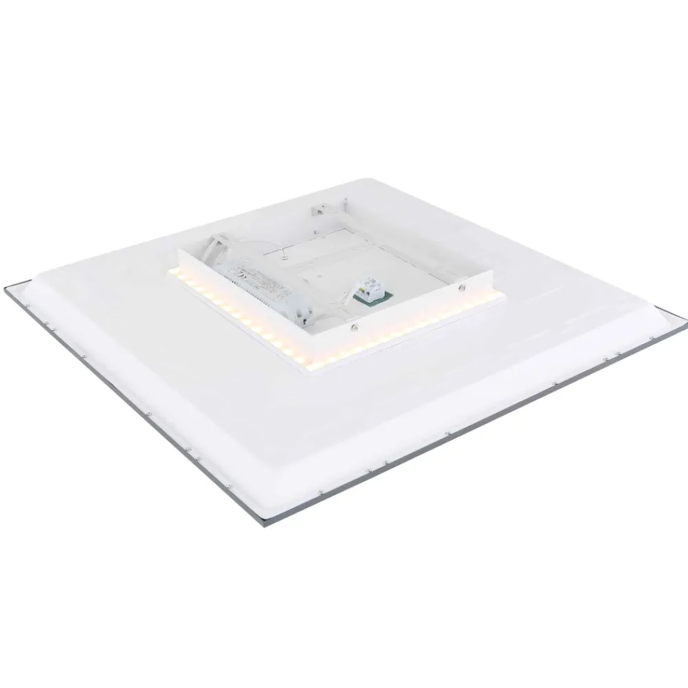 Plafoniere Moderne-Selezionato da Mazzolaluce Pannello led 30x30 plafone quadrato 12w 3000k antracite