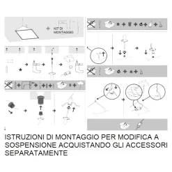 Plafoniere Moderne-Eglo Pannello led 60x60 40w 4000k plafoniera per ufficio salobrena