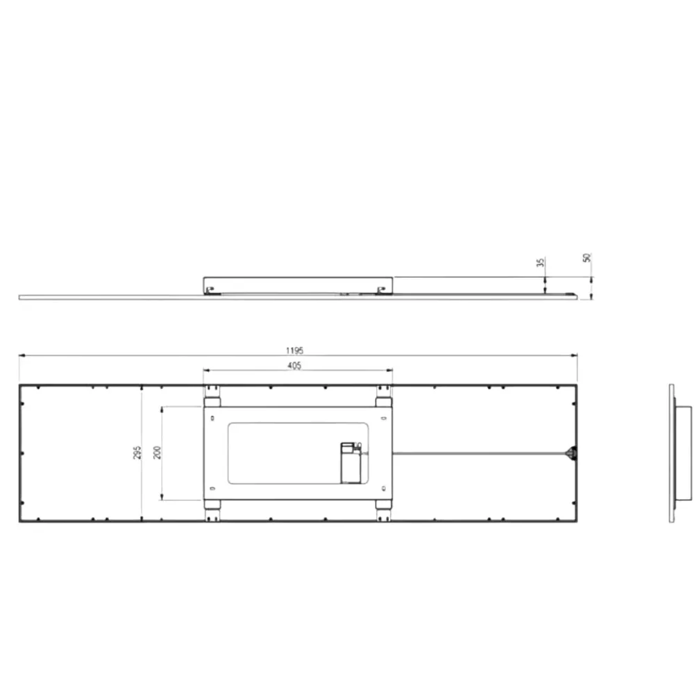 Plafoniere Moderne-Selezionato da Mazzolaluce Pannello plafoniera led 119x29 dimmerabile 2700k-6500k