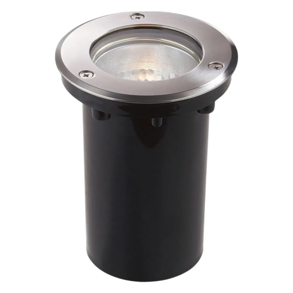 Faretti Da Esterno-Ideal Lux Park pt round faretto segnapasso da esterno calpestabile incasso ip65