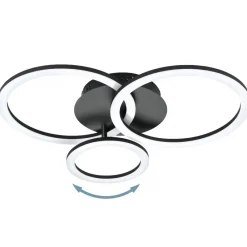 Plafoniere Moderne-Eglo Parrapos z plafoniera moderna controllo remoto led 2700k a 6500k smart