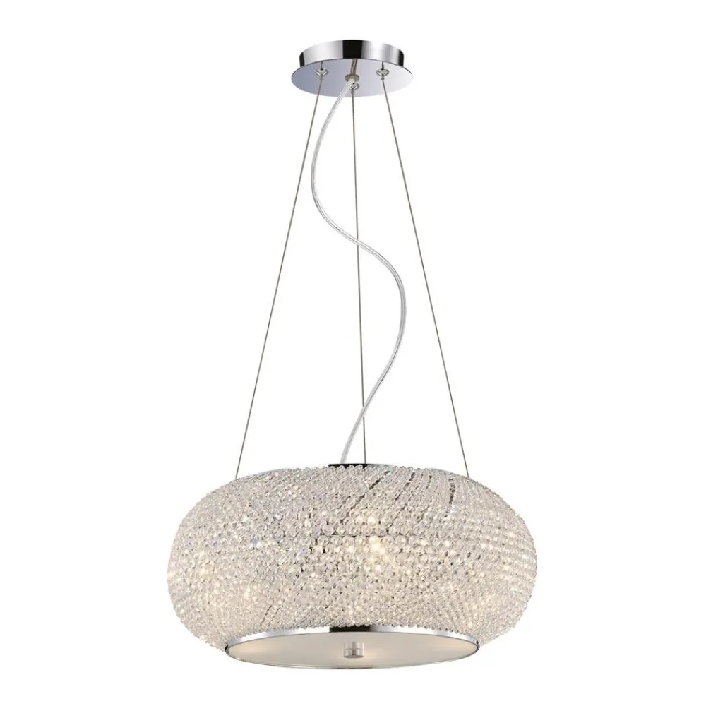 Lampadario Camera Da Letto-Ideal Lux Pasha sp6 lampadario di cristallo classico stanza da letto