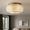 Plafoniere Moderne-Ideal Lux Pasha' pl14 plafoniera oro classica