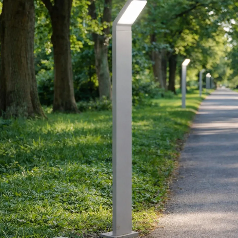 Lampioni Da Giardino-Perenz Illuminazione Path peren lampione da esterno ip65 grigio cemento led 3000k h90 cm