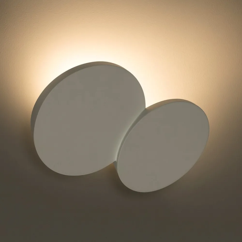 Applique Da Parete-Sforzin Illuminazione Patra sforzin applique di gesso design moderna bianca