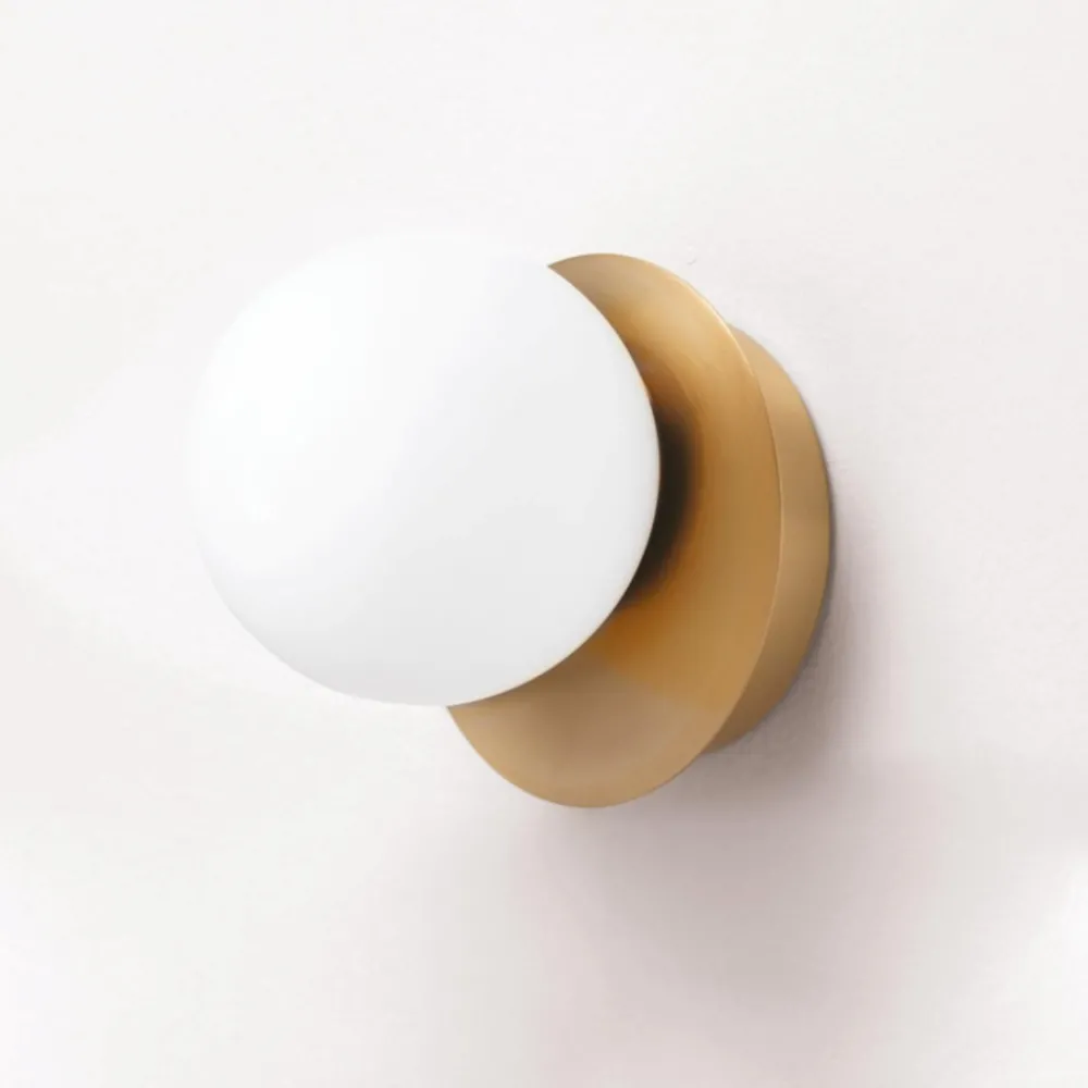 Applique Da Parete-Vivida International Pearl vivida applique led 4w 3000k oro rosa vetro bianco