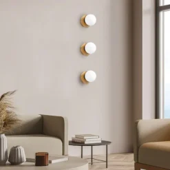Applique Da Parete-Vivida International Pearl vivida applique led 4w 3000k oro rosa vetro bianco
