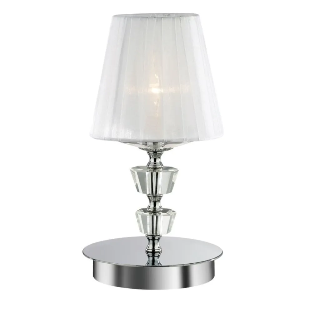 Abat Jour-Ideal Lux Pegaso tl1 small lampada da comodino a camera da letto cromo