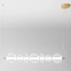 Lampadari Moderni-Perenz Illuminazione Perenz bubble lampadario oro sfere vetro per soggiorno