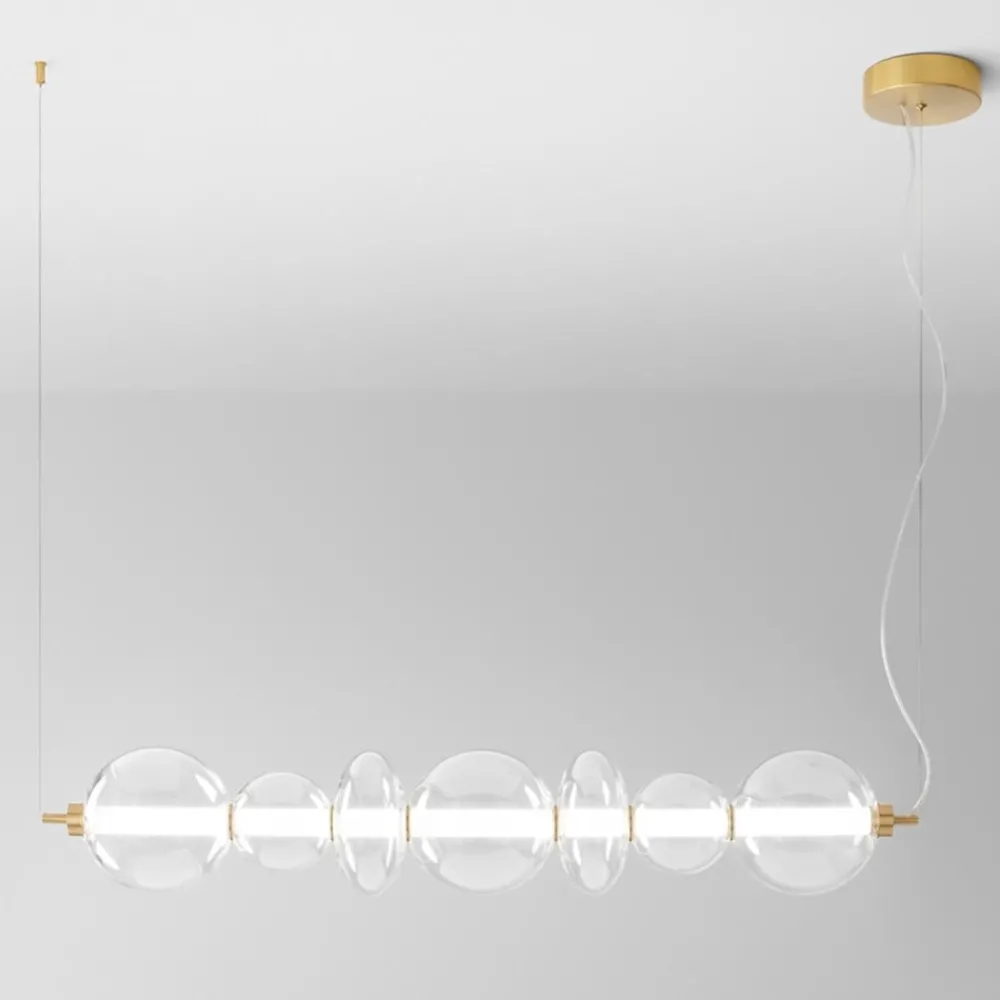 Lampadari Moderni-Perenz Illuminazione Perenz bubble lampadario oro sfere vetro per soggiorno