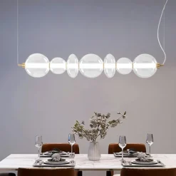 Lampadari Moderni-Perenz Illuminazione Perenz bubble lampadario oro sfere vetro per soggiorno