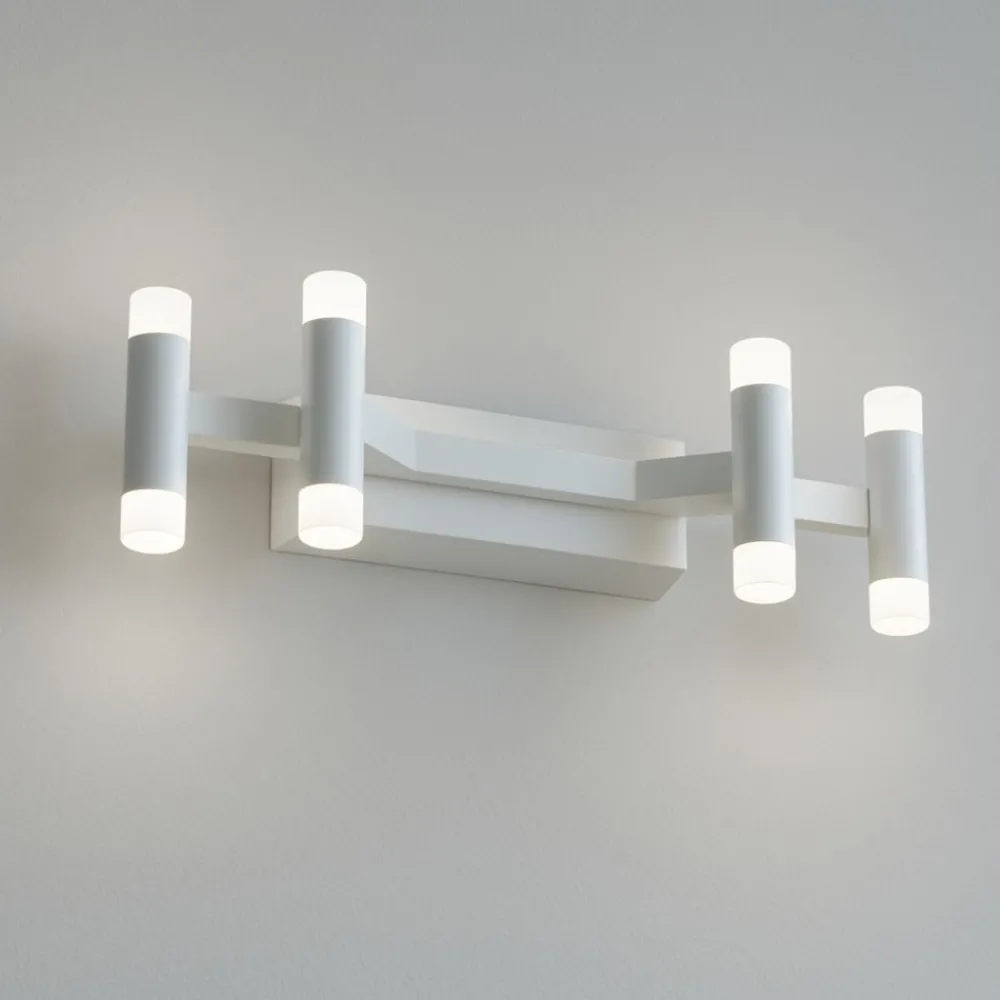 Applique Da Parete-Perenz Illuminazione Perenz candles applique da parete moderna bianca led 24w 3000k