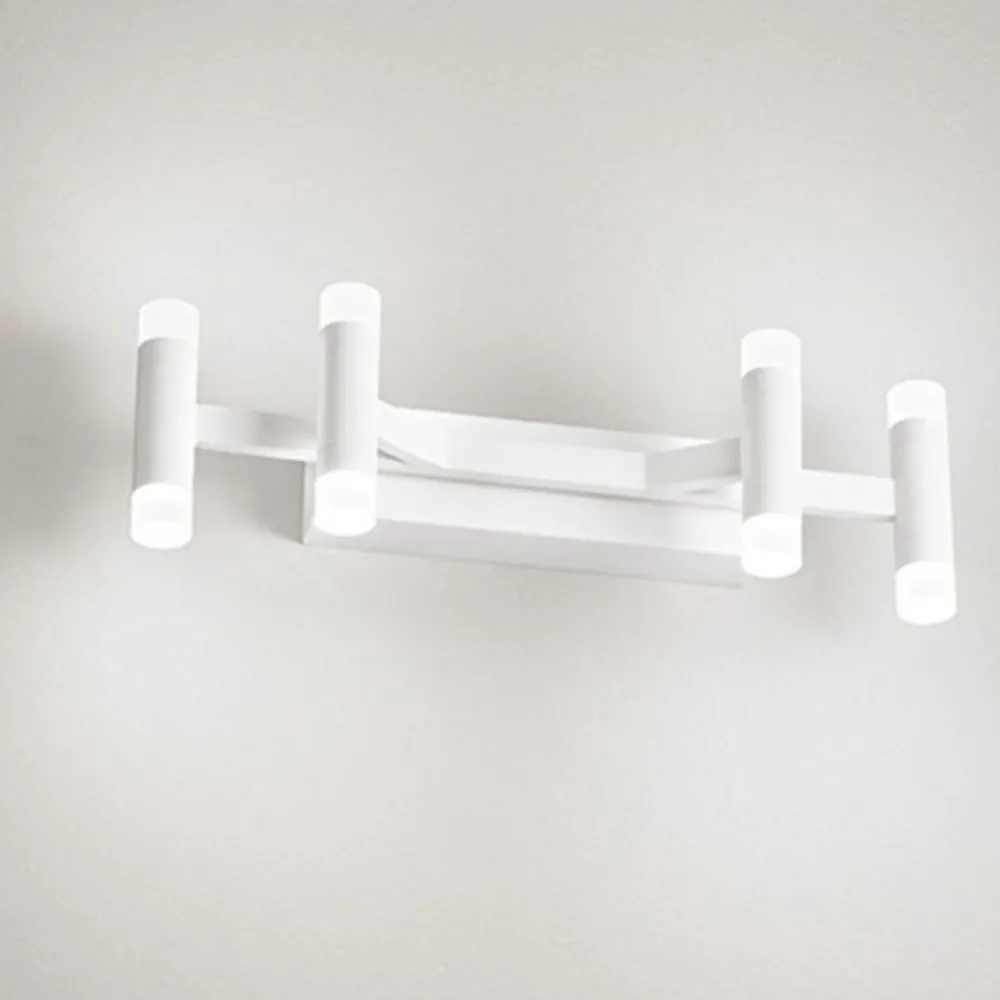 Applique Da Parete-Perenz Illuminazione Perenz candles applique da parete moderna bianca led 24w 3000k