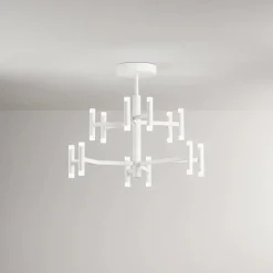 Lampadari Moderni-Perenz Illuminazione Perenz candles lampadario bianco led 3000k design