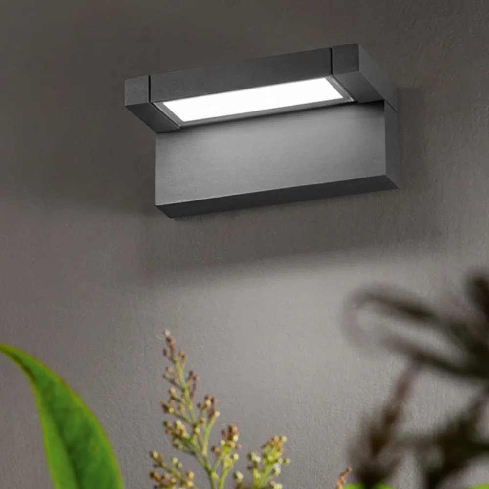 Applique Da Esterno-Perenz Illuminazione Perenz display applique da esterno led 20w cct orientabile ip65 antracite