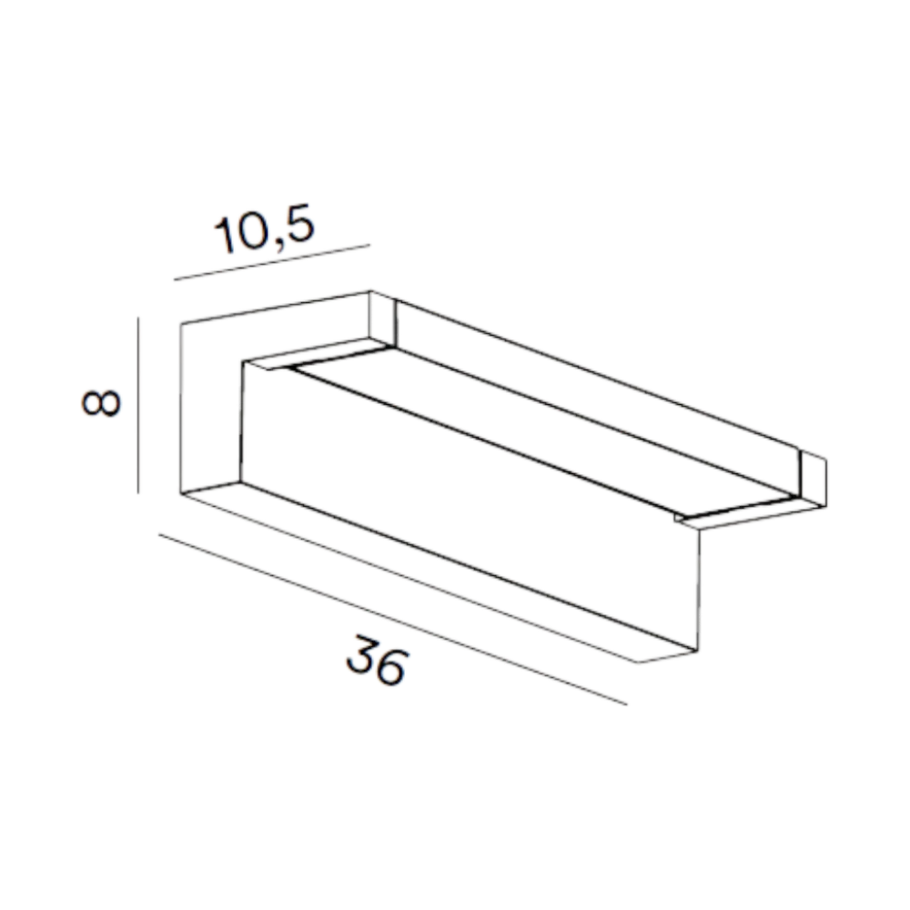 Applique Da Esterno-Perenz Illuminazione Perenz display applique per esterno ip65 orientabile led 36w cct grigio cemento