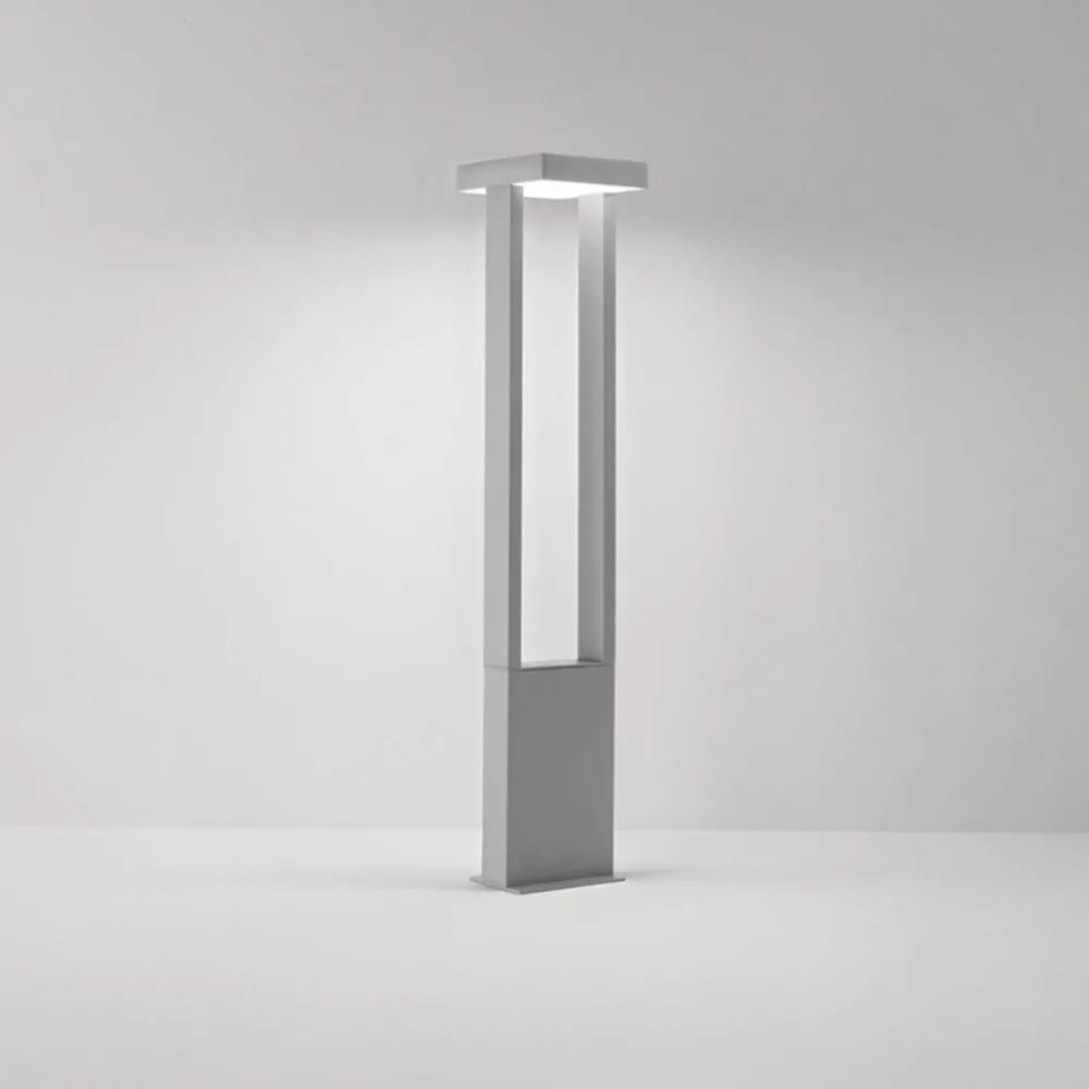 Lampioni Da Giardino-Perenz Illuminazione Perenz kapp lampione da esterno giardino grigio cemento led 3000k ip65