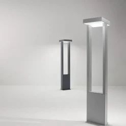 Lampioni Da Giardino-Perenz Illuminazione Perenz kapp lampione da esterno giardino grigio cemento led 3000k ip65