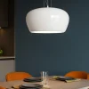 Lampadari Cucina-Perenz Illuminazione Perenz kave lampadario led 3000k vetro bianco per sala da pranzo
