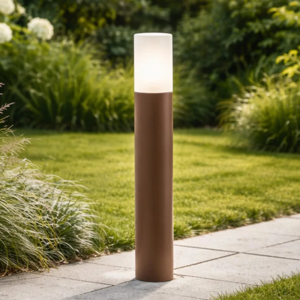Lampioni Da Giardino-Perenz Illuminazione Perenz lampo lampione da giardino corten h60 cm e27