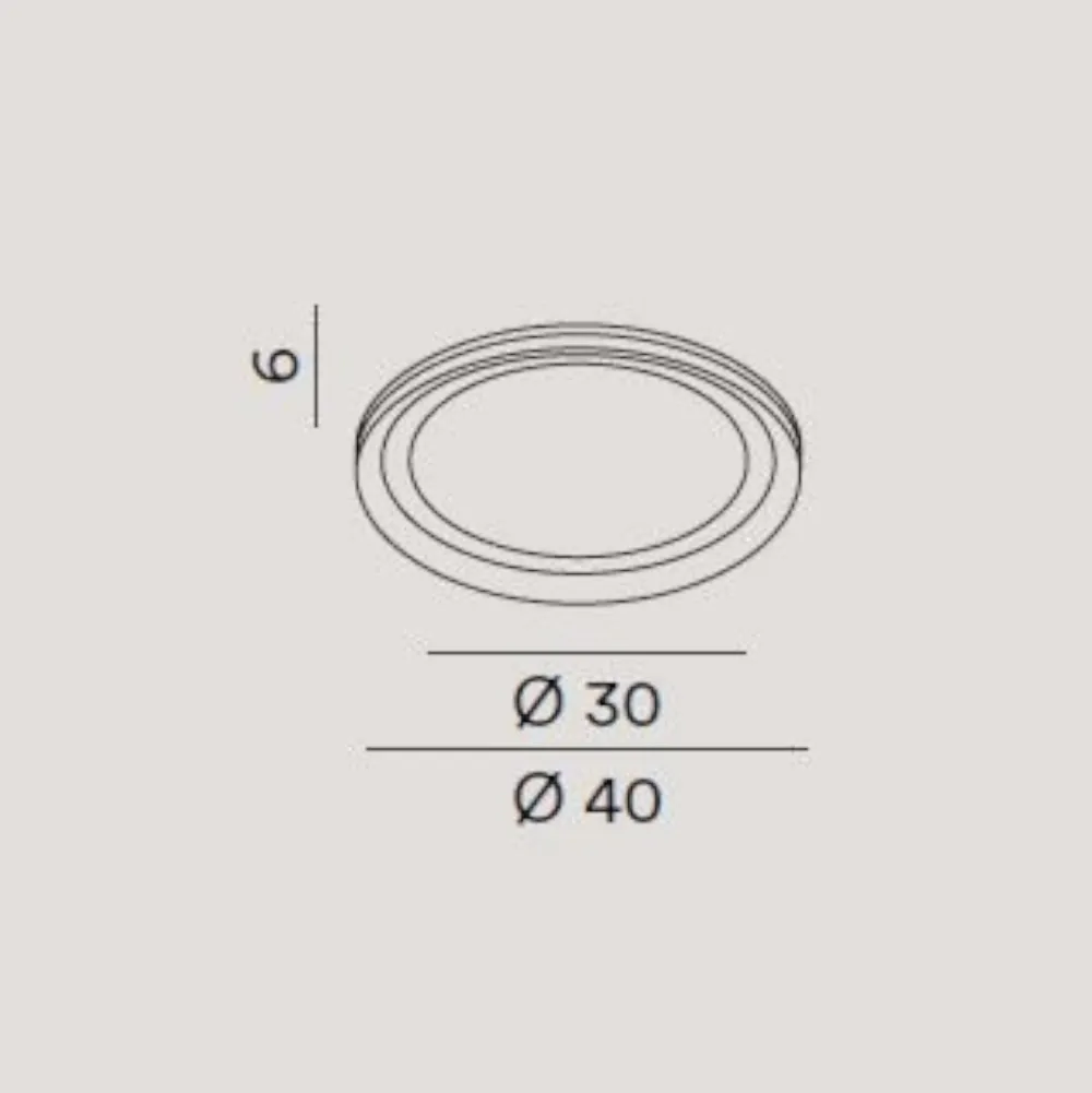 Plafoniere Moderne-Perenz Illuminazione Perenz miro plafoniera tonda led 38w 3000k grigio titanio