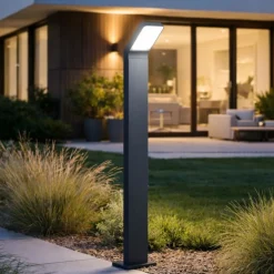 Lampioni Da Giardino-Perenz Illuminazione Perenz path lampione da esterno per vialetto antracite led 3000k ip65