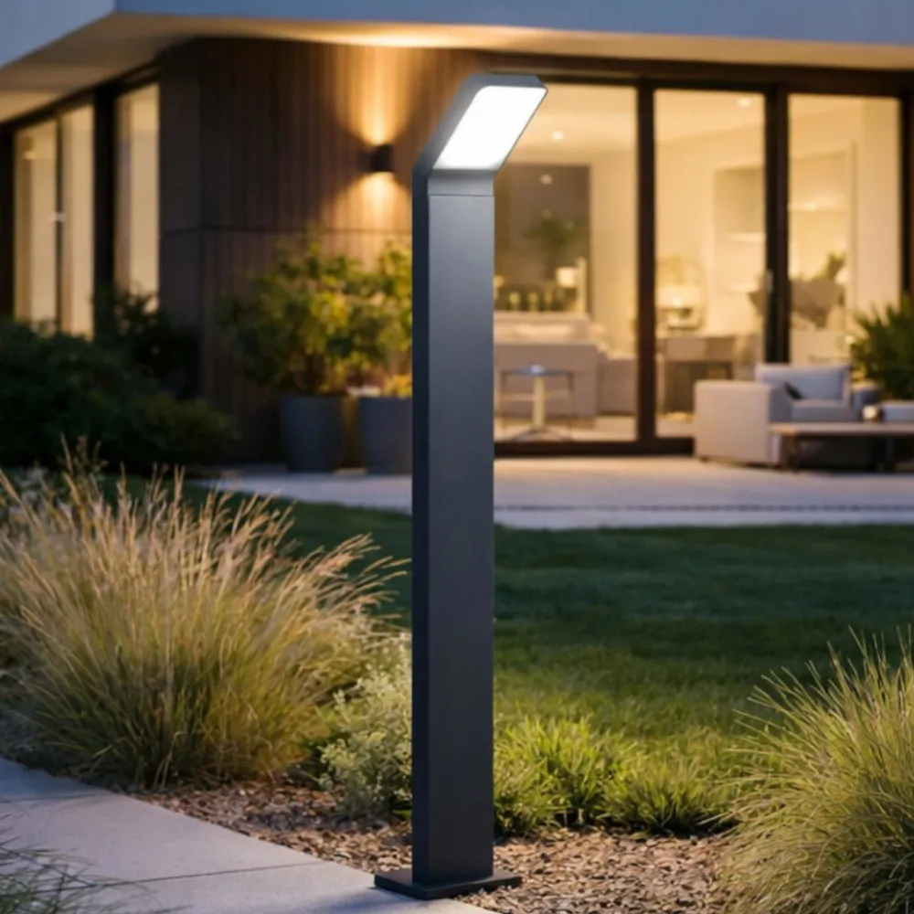 Lampioni Da Giardino-Perenz Illuminazione Perenz path lampione da esterno per vialetto antracite led 3000k ip65