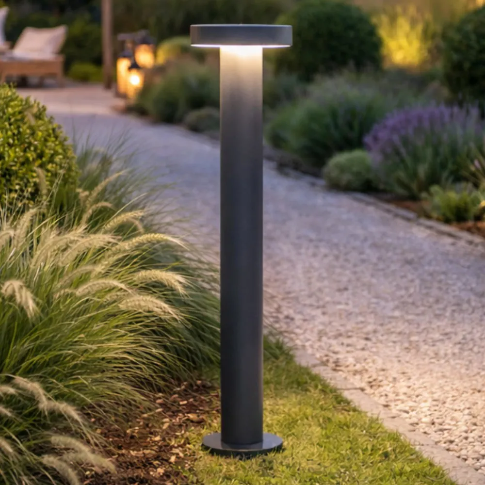 Lampioni Da Giardino-Perenz Illuminazione Perenz stool lampione da giardino antracite ip65 led 3000k h60 cm