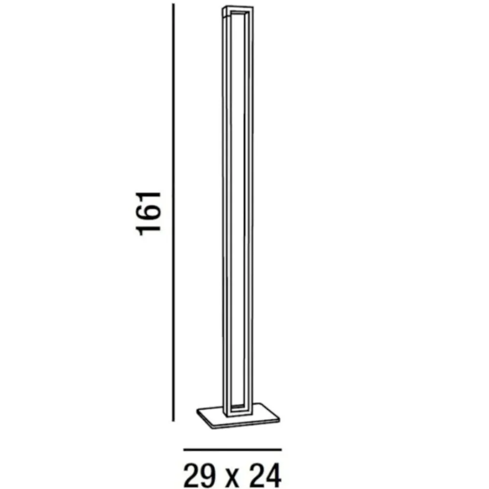 Lampade Da Terra-Perenz Illuminazione Perenz sway lampada da terra orientabile led 27w 3000k 4000k 6000k moderna