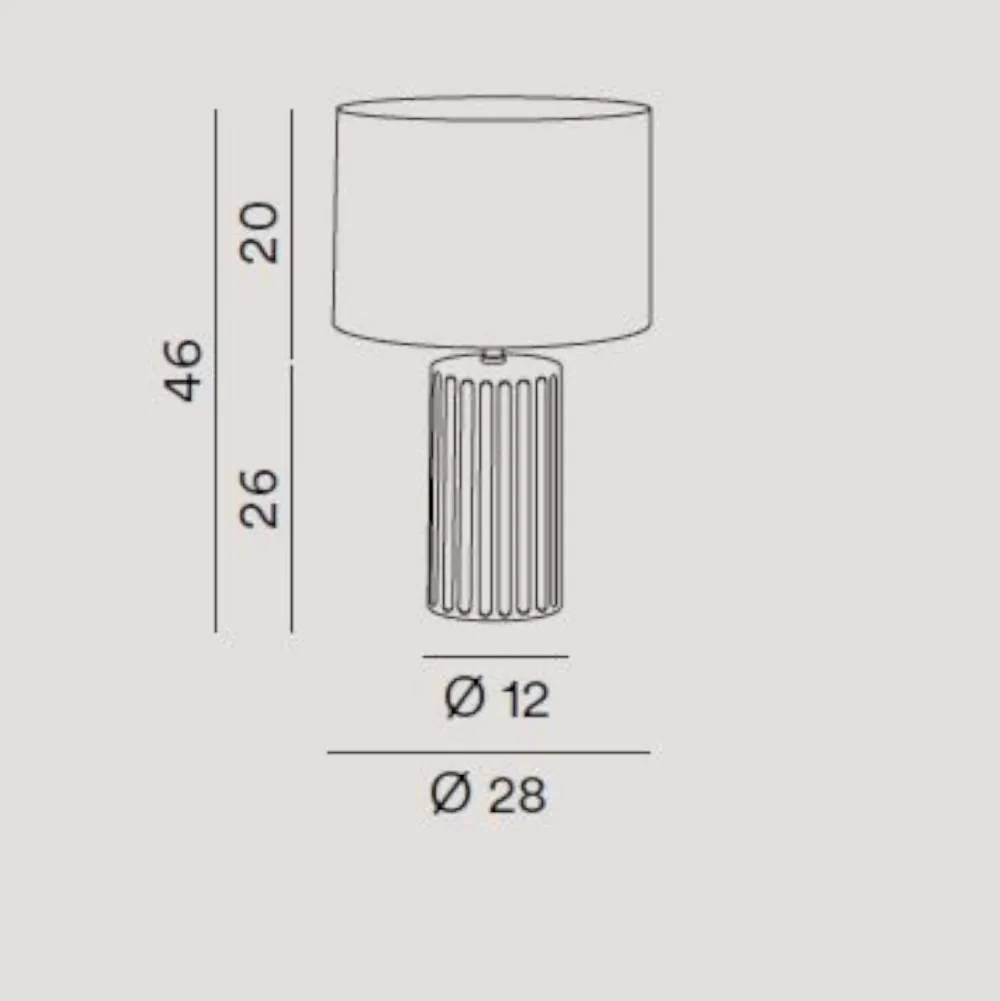 Lampade Da Tavolo-Perenz Illuminazione Perenz tribale lampada da tavolo arancione opaco paralume