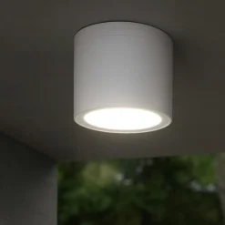 Plafoniere Da Esterno-Perenz Illuminazione Perenz up plafoniera da soffitto per esterno bianco ip65 gx53 tondo