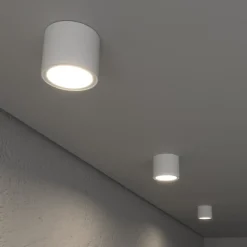 Plafoniere Da Esterno-Perenz Illuminazione Perenz up plafoniera da soffitto per esterno bianco ip65 gx53 tondo