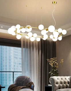 Lampadari Moderni-Ideal Lux Perlage sp30 lampadario moderno oro 30 luci