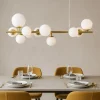 Lampadari Moderni-Ideal Lux Perlage sp10 lampadario ottone per soggiorno
