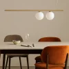 Lampadari Moderni-Ideal Lux Perline sp2 lampadario dorato design ottone