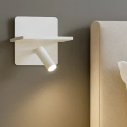 Applique Camera Da Letto-Ideal Lux Piano ap applique camera da letto bianca porta usb led 3000k orientabile
