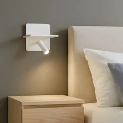 Applique Camera Da Letto-Ideal Lux Piano ap applique camera da letto bianca porta usb led 3000k orientabile