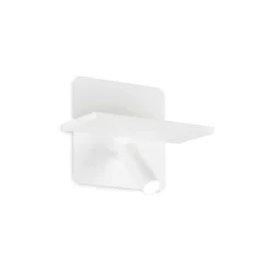 Applique Camera Da Letto-Ideal Lux Piano ap applique camera da letto bianca porta usb led 3000k orientabile