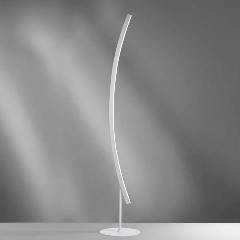 Lampade Da Terra-Vivida International Piantana ad arco led moderna bianca vivida bow
