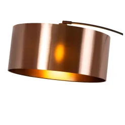 Lampade Da Terra-Selezionato da Mazzolaluce Piantana ad arco nera paralume metallo marrone