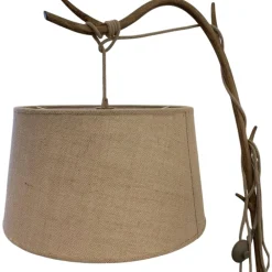Lampade Da Terra-Selezionato da Mazzolaluce Piantana ad arco rustica legno marrone per salotto