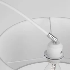 Lampade Da Terra-Selezionato da Mazzolaluce Piantana arco bianca moderna paralume orientabile per salotto